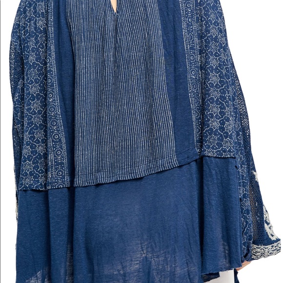 Free People Indigo Dream lace top - Picture 3 of 4
